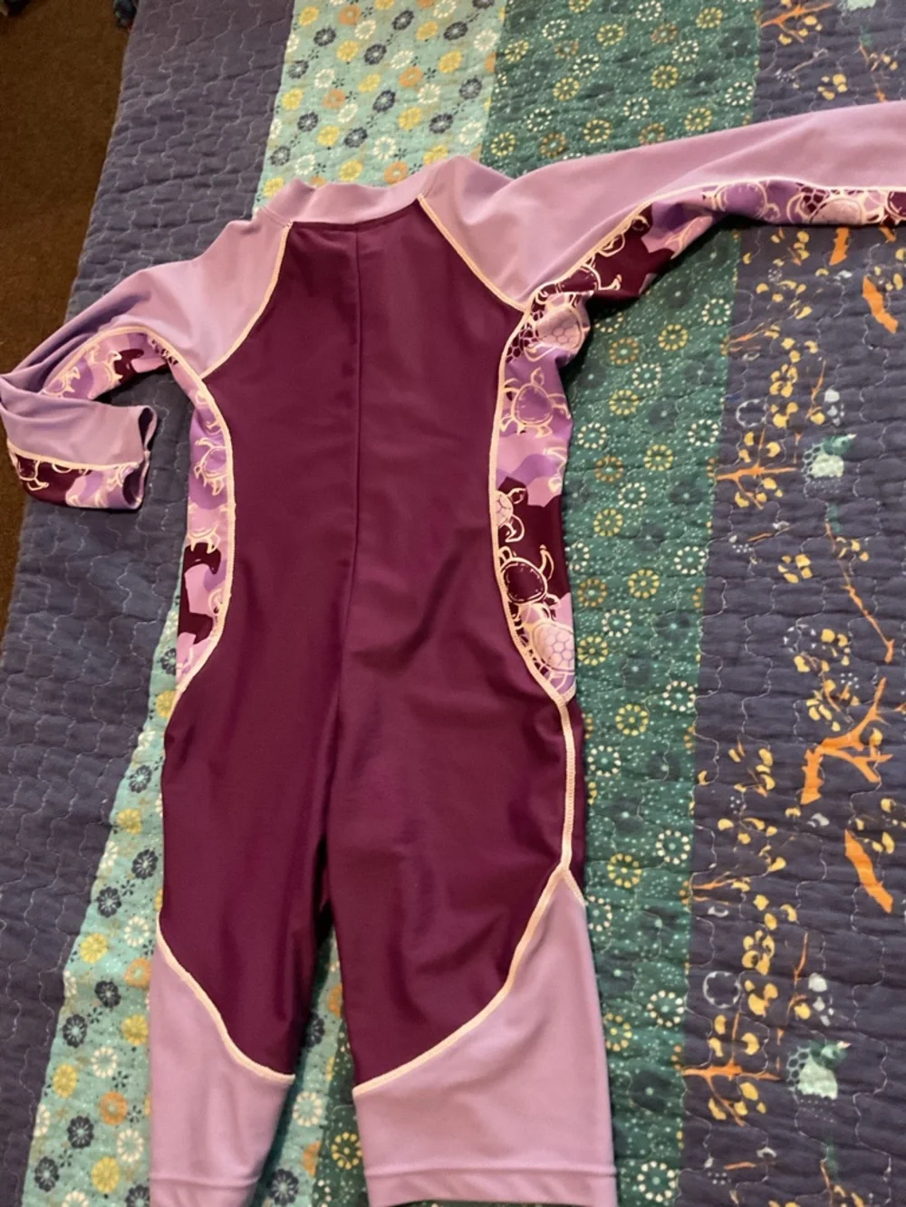 Tuga Sunsuits purple sea turtle sunsuit swim size 7/8